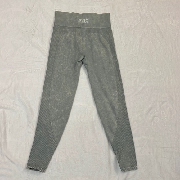 Victoria’s Secret PINK Seamless Leggings Mint Green Medium - Picture 4 of 7